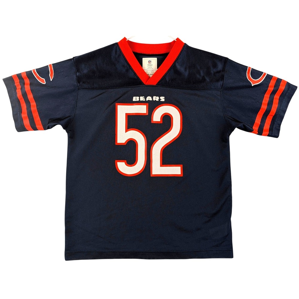 NFL Chicago Bears Khalil Mack 52 Jersey Youth L 14/16 Navy Polyester Mesh